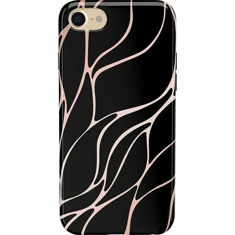 Trendy 2025 Midnight Ride | Black and Gold Metallic Waves Case  Almost Gone!