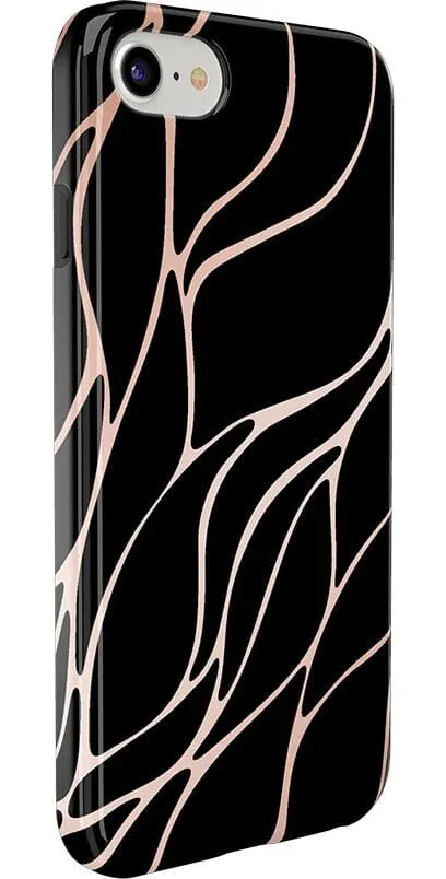 Trendy 2025 Midnight Ride | Black and Gold Metallic Waves Case  Almost Gone!