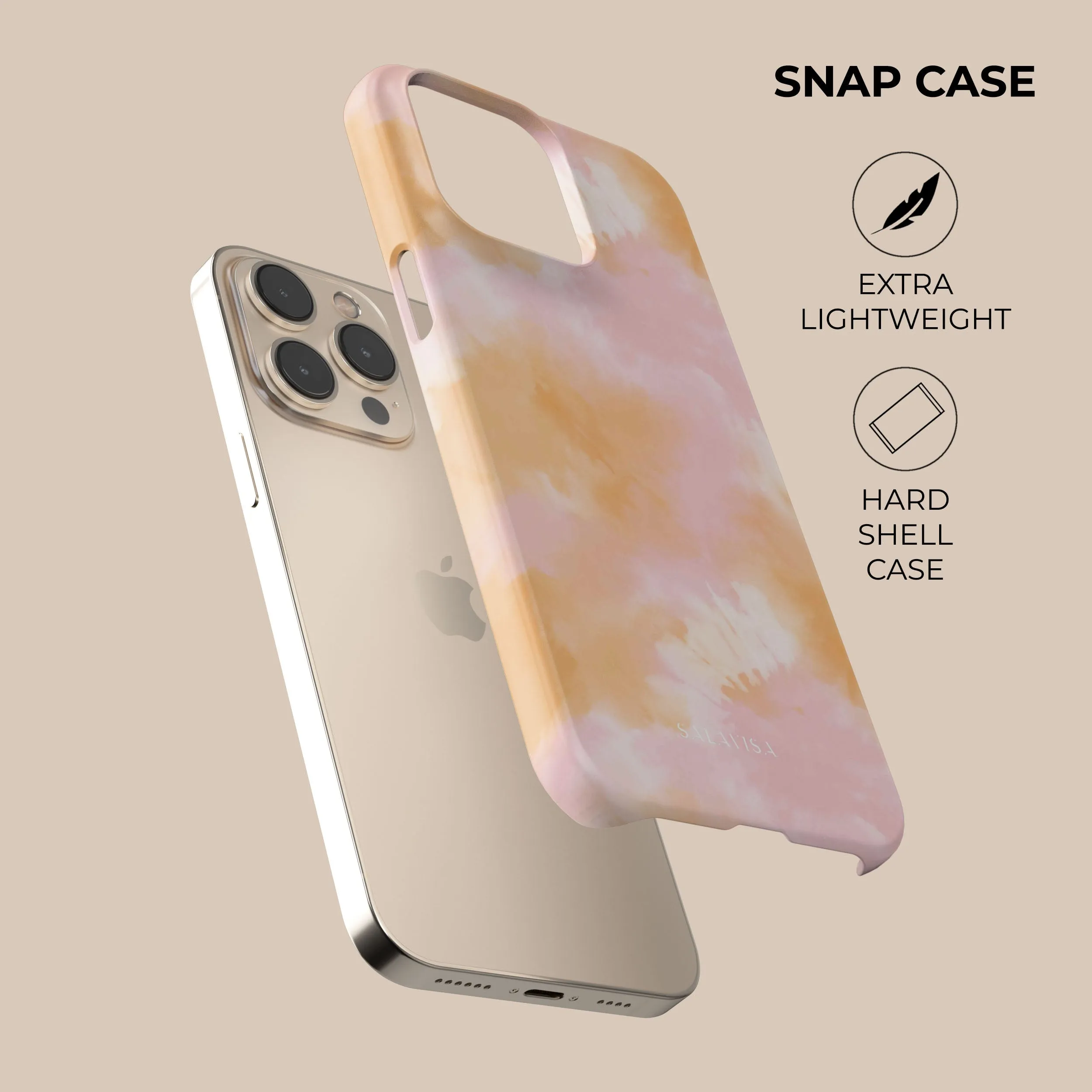 Trendy 2025 Pink Orange Tie Dye Phone Case  Limited Availability!