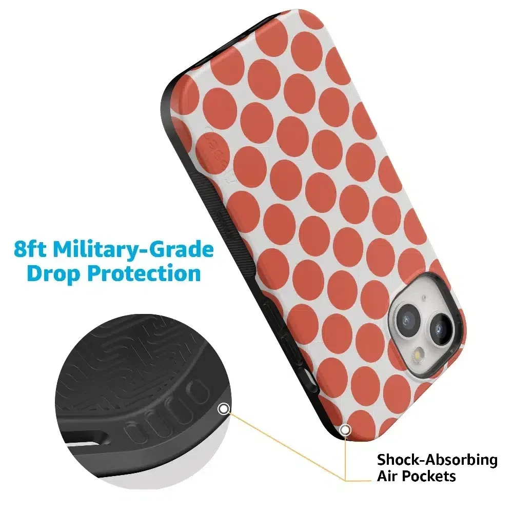 Trendy 2025 Red Dots | High Contrast Design Case  Almost Sold Out!