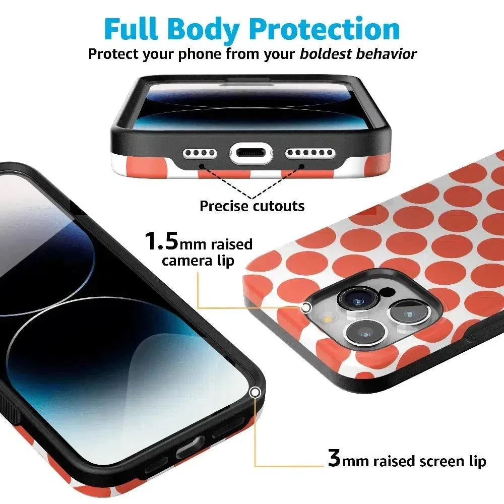 Trendy 2025 Red Dots | High Contrast Design Case  Almost Sold Out!