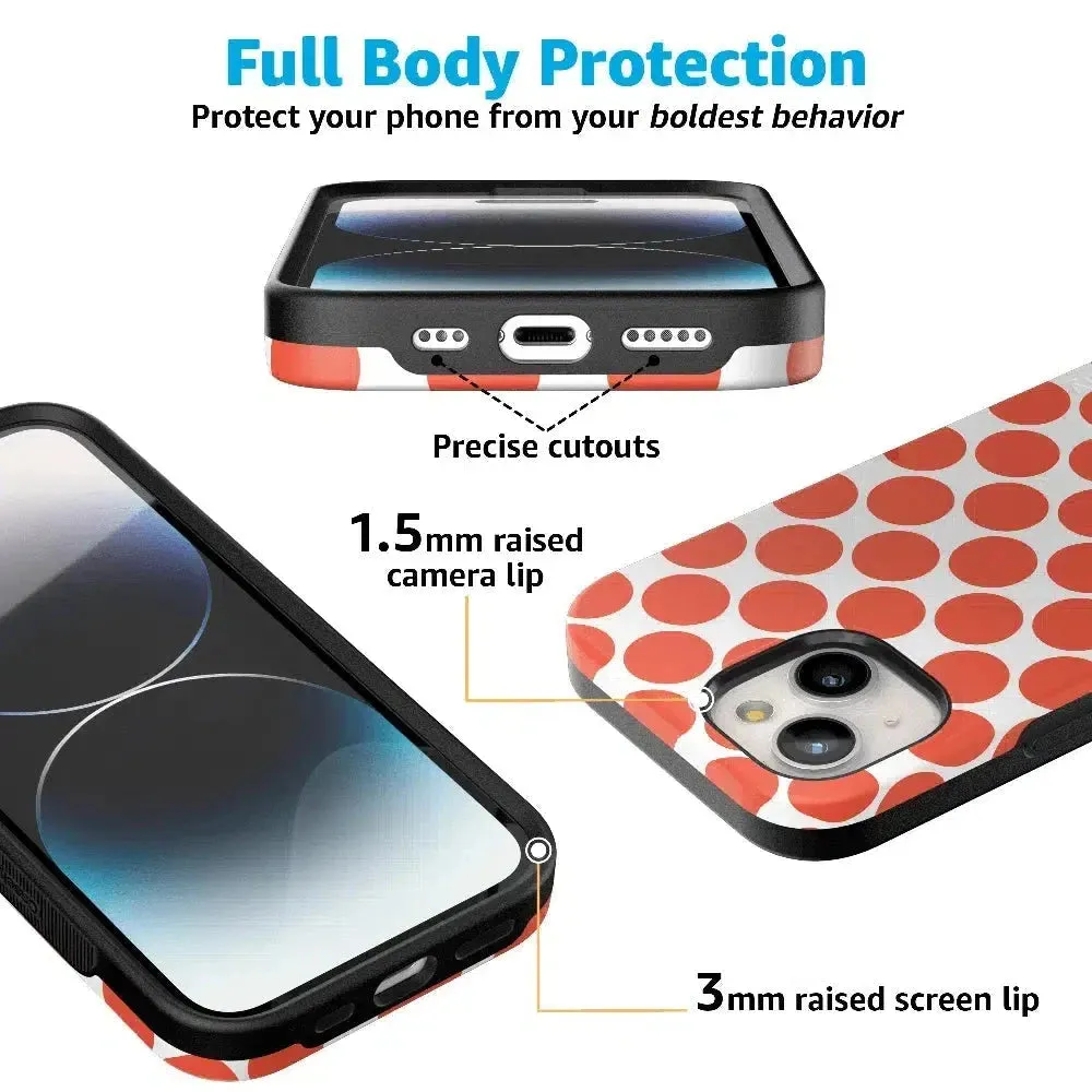 Trendy 2025 Red Dots | High Contrast Design Case  Almost Sold Out!