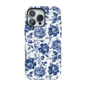 Trendy 2025 Rose to Fame | Blue & White Rose Floral Case  Stylish & Comfortable