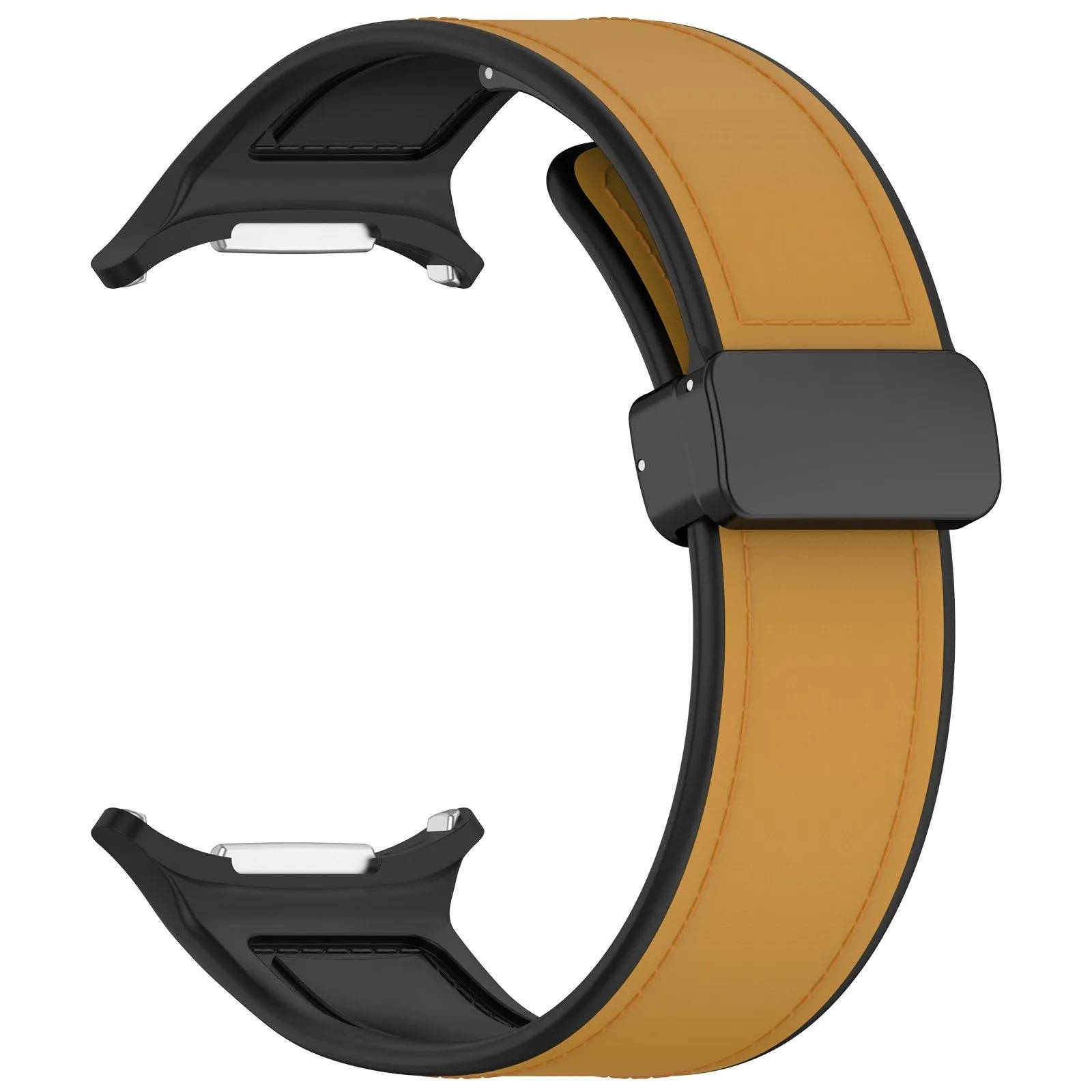 Trendy 2025 Samsung Galaxy Watch Ultra Leather Hybrid Strap (Light Brown)  Limited Stock!