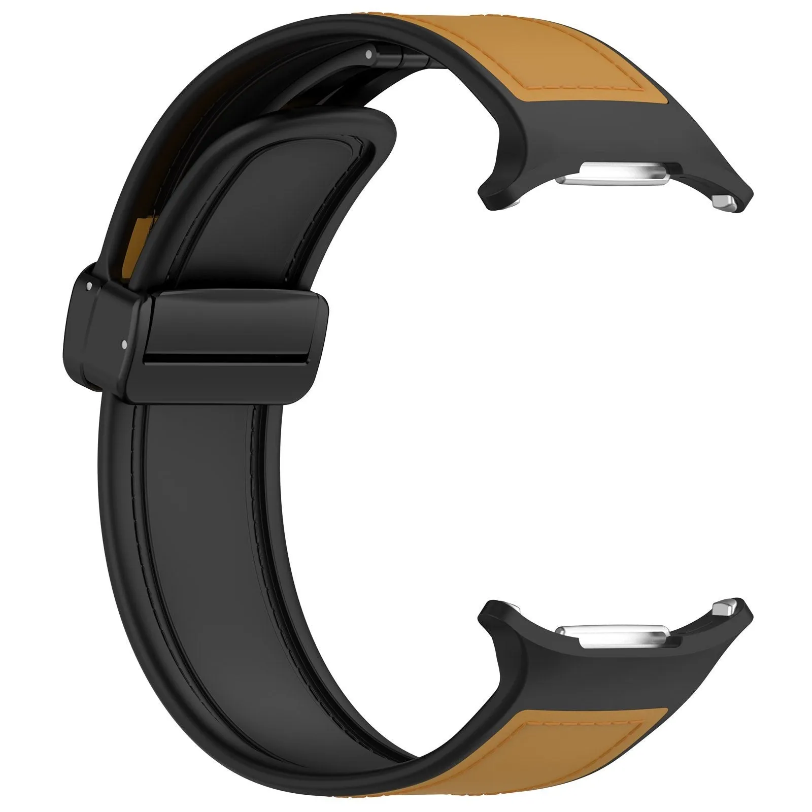 Trendy 2025 Samsung Galaxy Watch Ultra Leather Hybrid Strap (Light Brown)  Limited Stock!