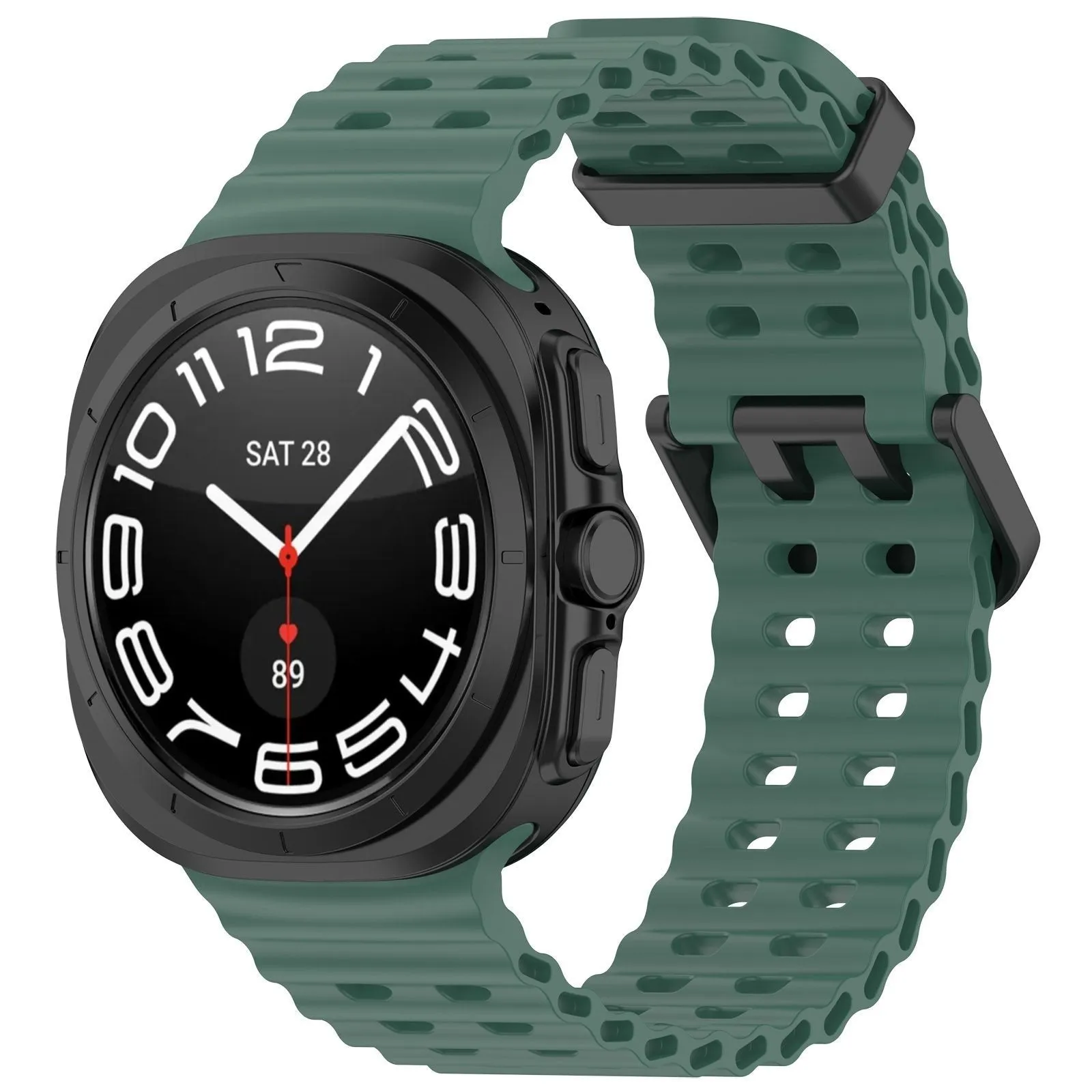 Trendy 2025 Samsung Galaxy Watch Ultra Ocean Strap (Dark Green)  Today Only!