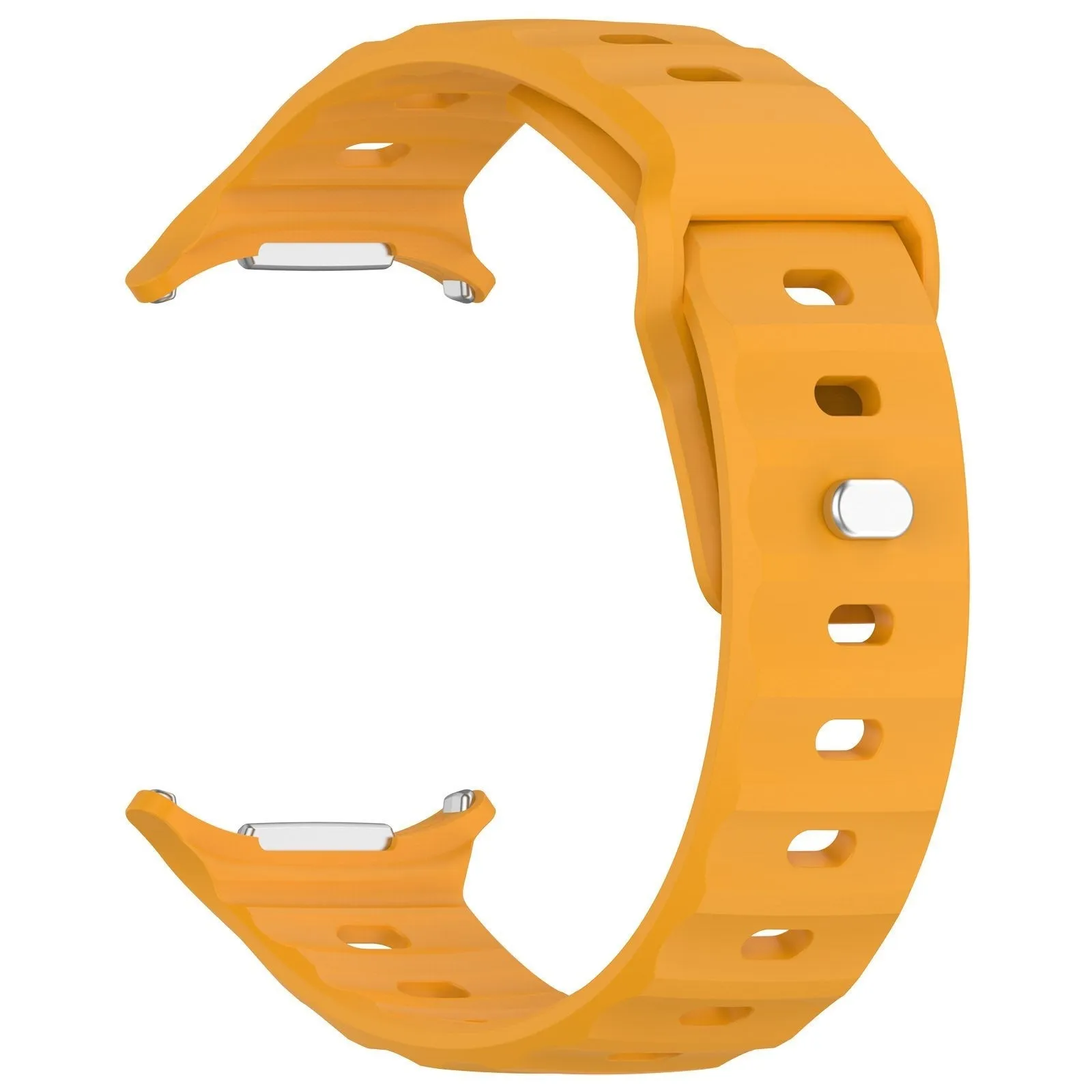 Trendy 2025 Samsung Galaxy Watch Ultra Outdoor Silicone Strap (Orange-Yellow)  Limited Release!