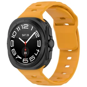 Trendy 2025 Samsung Galaxy Watch Ultra Outdoor Silicone Strap (Orange-Yellow)  Limited Release!