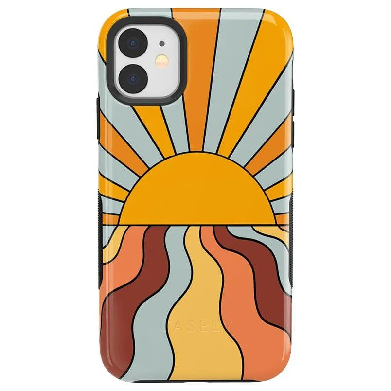 Trendy 2025 Shine On | Retro Sunset Case  Ends Soon!