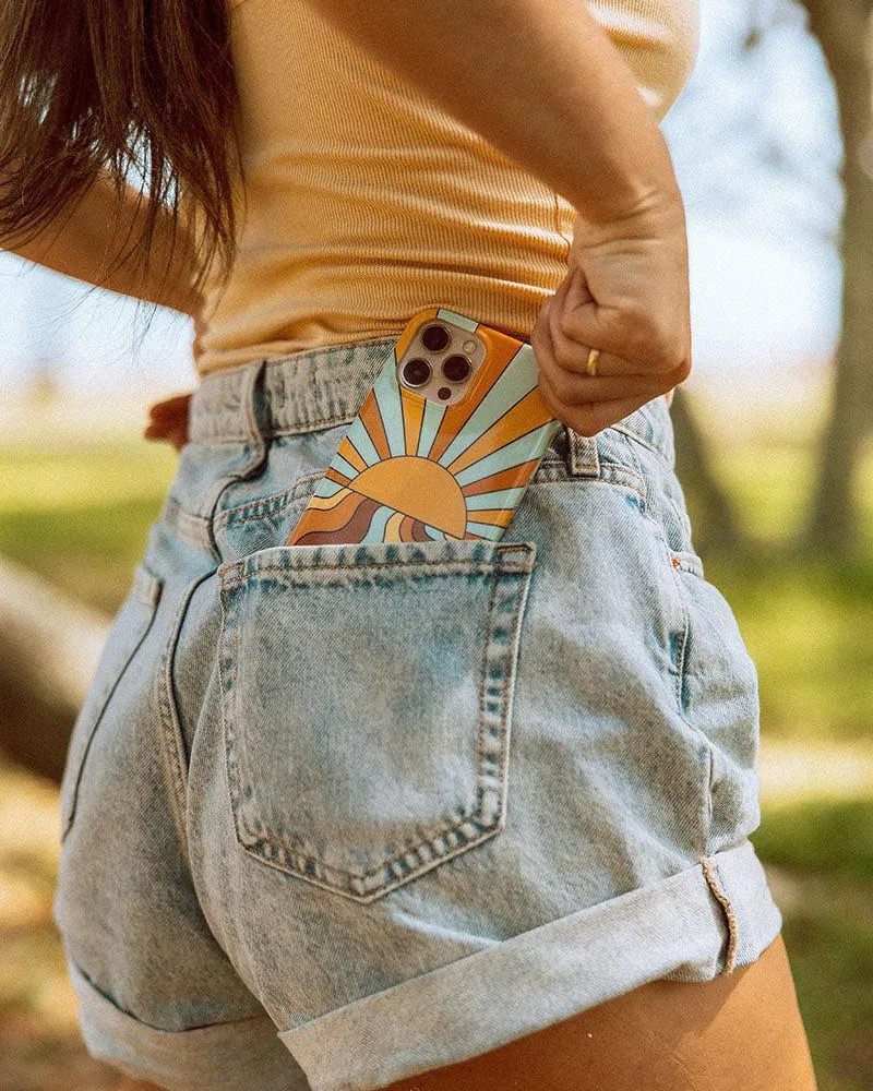 Trendy 2025 Shine On | Retro Sunset Case  Ends Soon!