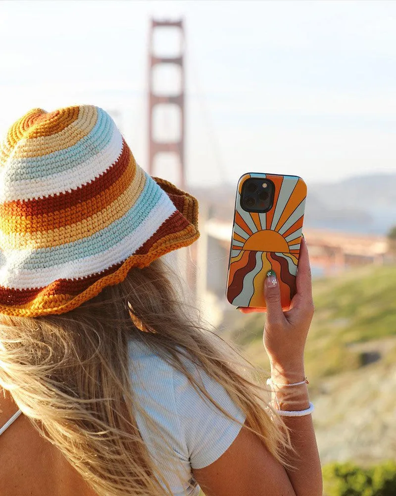 Trendy 2025 Shine On | Retro Sunset Case  Ends Soon!