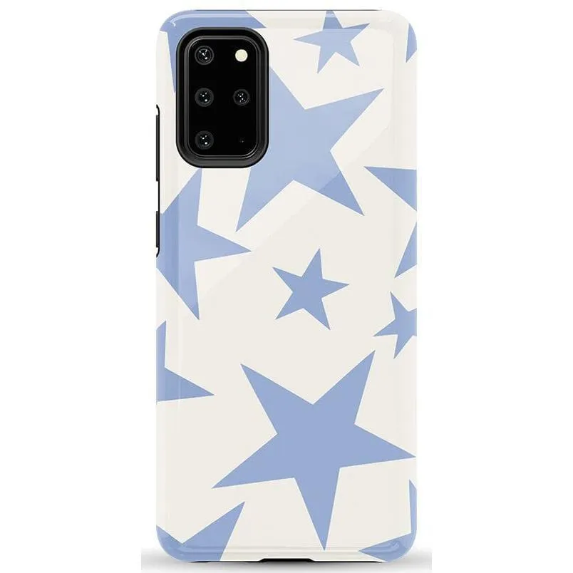 Trendy 2025 Stars Align | Blue & White Stars Samsung Case  Stylish & Comfortable