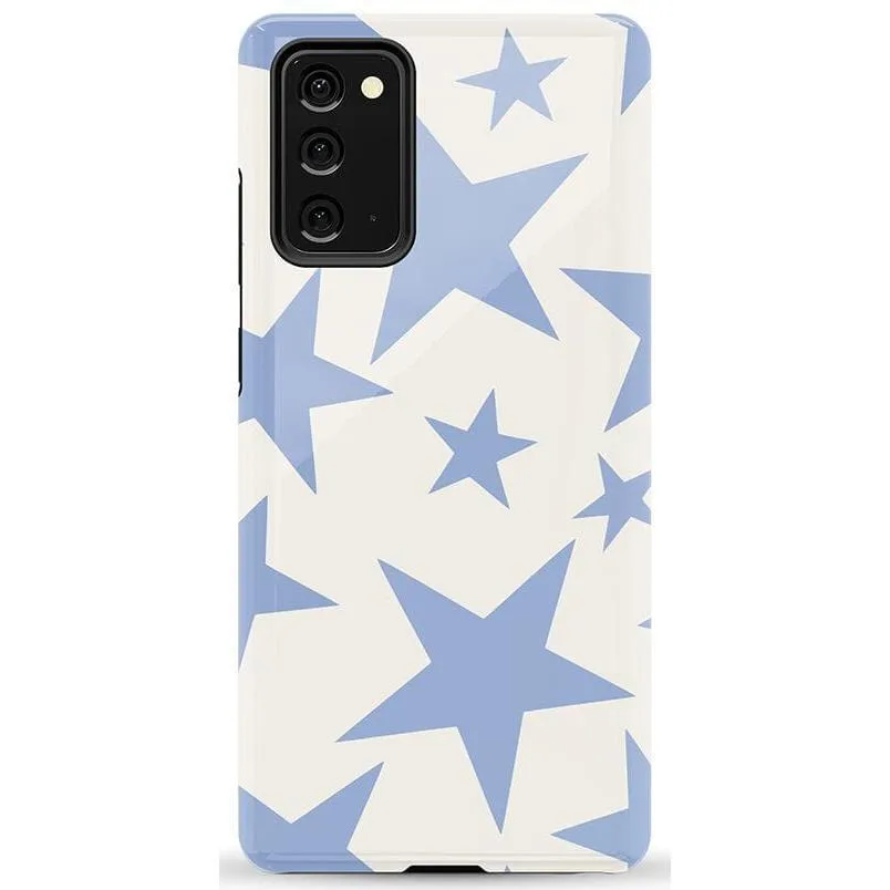Trendy 2025 Stars Align | Blue & White Stars Samsung Case  Stylish & Comfortable