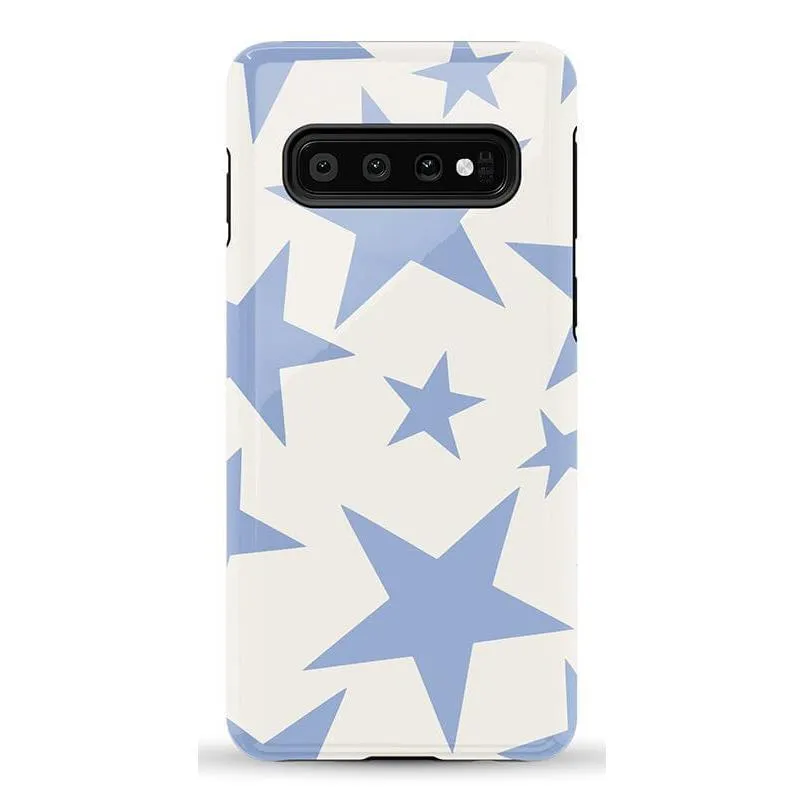 Trendy 2025 Stars Align | Blue & White Stars Samsung Case  Stylish & Comfortable