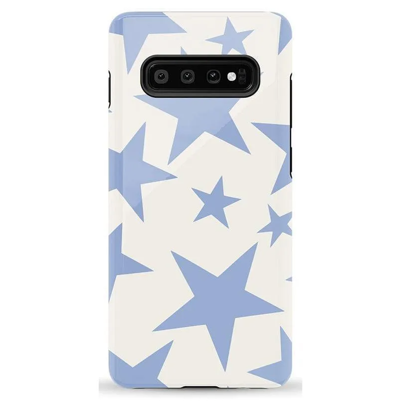 Trendy 2025 Stars Align | Blue & White Stars Samsung Case  Stylish & Comfortable