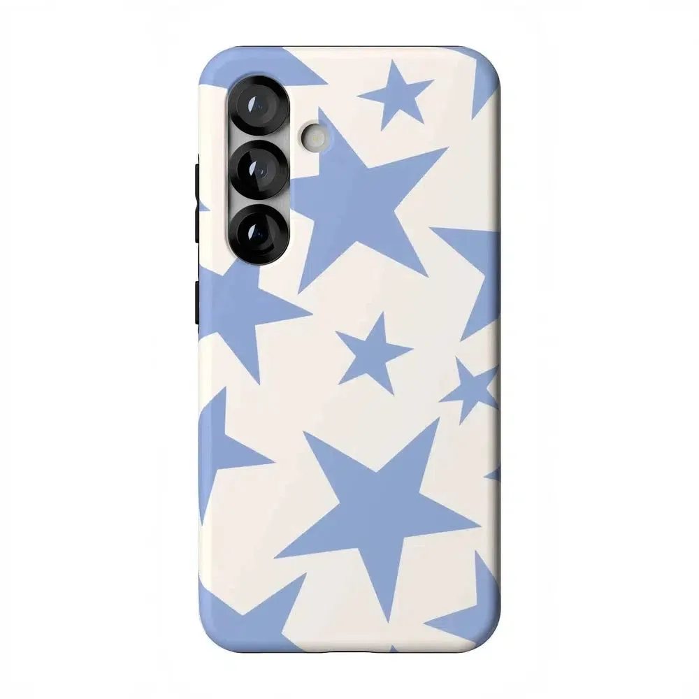 Trendy 2025 Stars Align | Blue & White Stars Samsung Case  Stylish & Comfortable