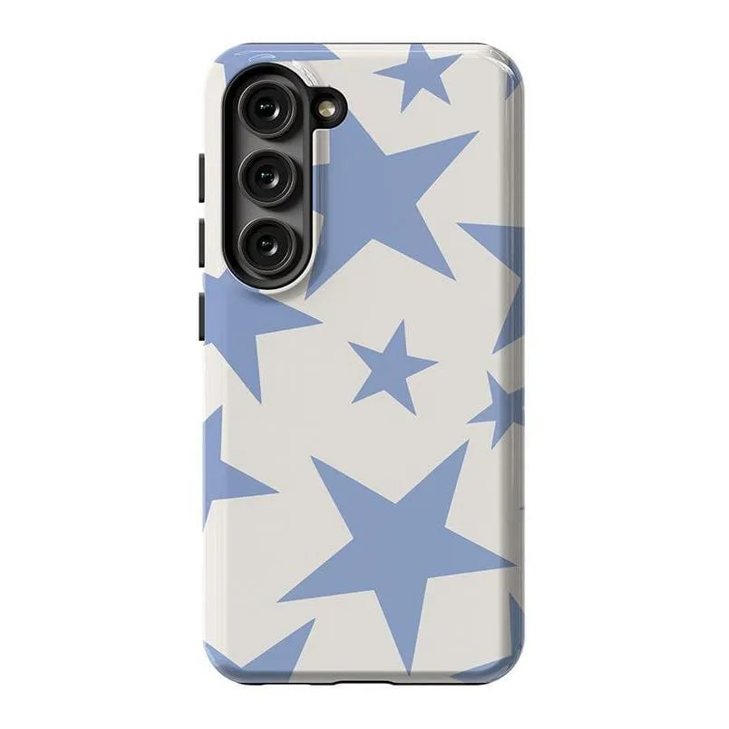 Trendy 2025 Stars Align | Blue & White Stars Samsung Case  Stylish & Comfortable