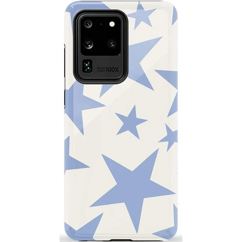Trendy 2025 Stars Align | Blue & White Stars Samsung Case  Stylish & Comfortable