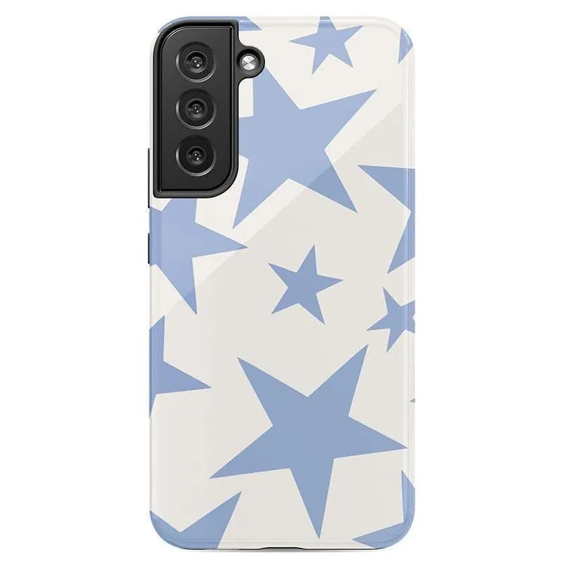 Trendy 2025 Stars Align | Blue & White Stars Samsung Case  Stylish & Comfortable