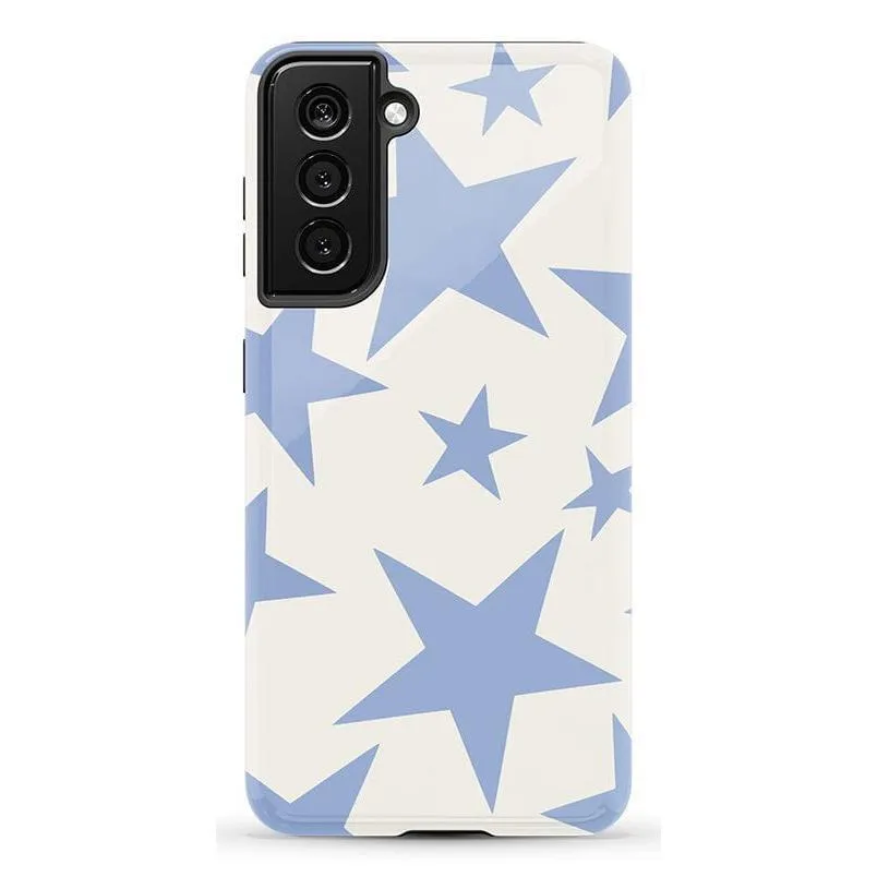 Trendy 2025 Stars Align | Blue & White Stars Samsung Case  Stylish & Comfortable