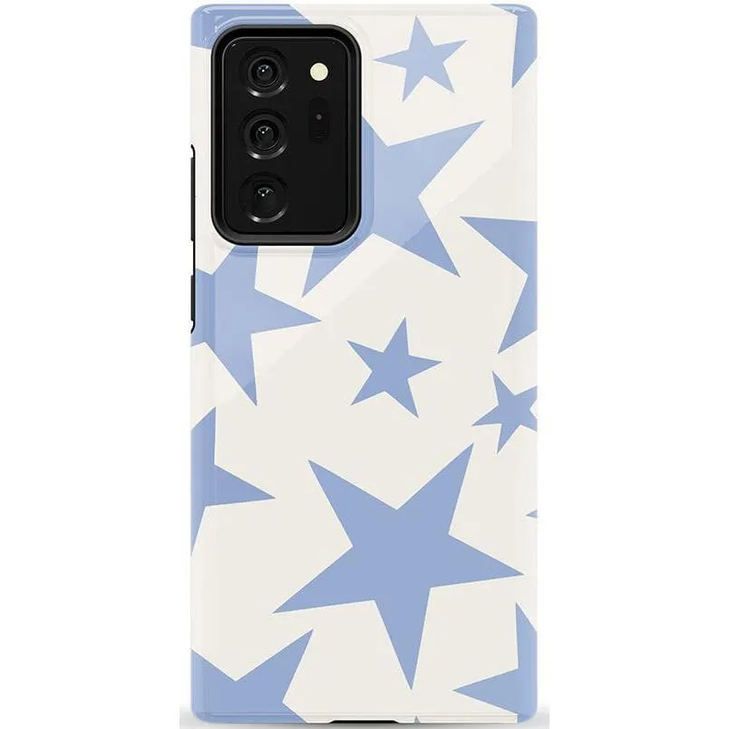 Trendy 2025 Stars Align | Blue & White Stars Samsung Case  Stylish & Comfortable