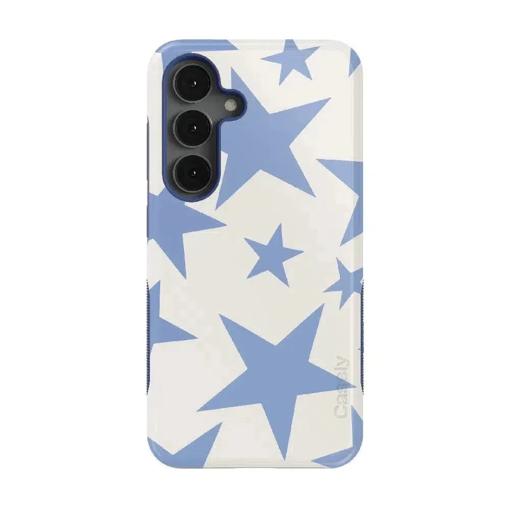 Trendy 2025 Stars Align | Blue & White Stars Samsung Case  Stylish & Comfortable