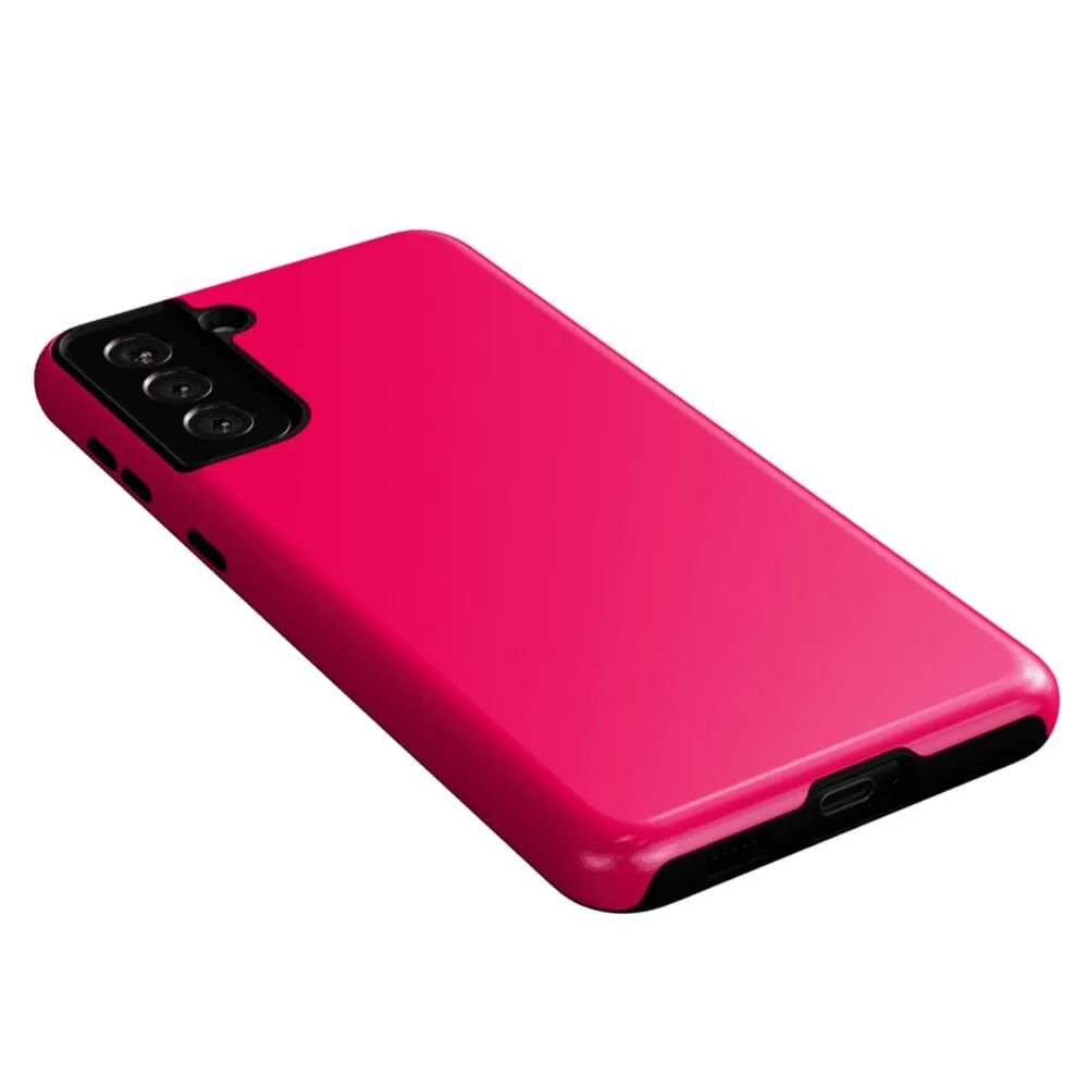 Trendy 2025 Think Pink | Solid Neon Pink Samsung Case  Going Fast!