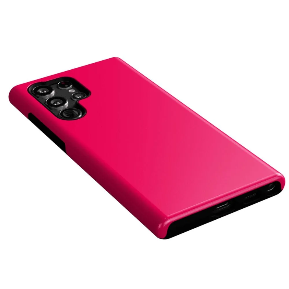 Trendy 2025 Think Pink | Solid Neon Pink Samsung Case  Going Fast!