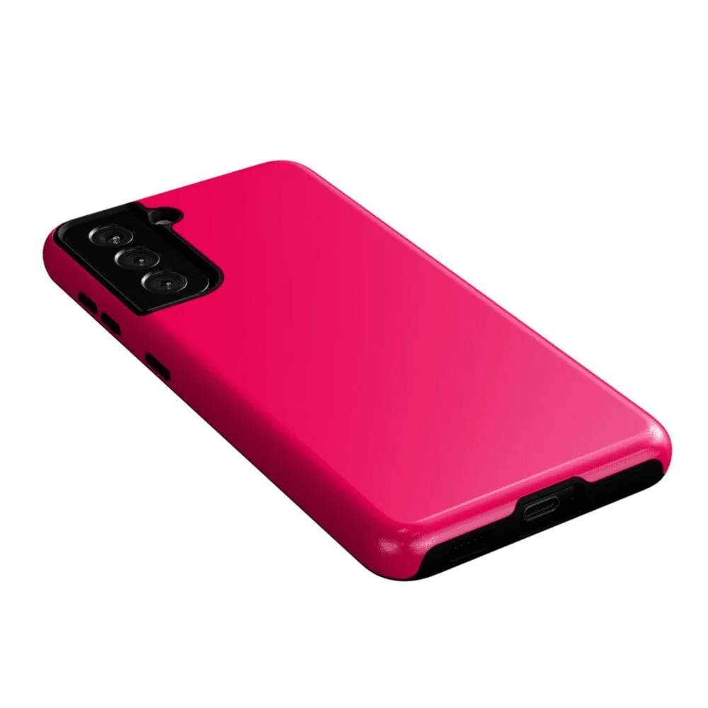 Trendy 2025 Think Pink | Solid Neon Pink Samsung Case  Going Fast!