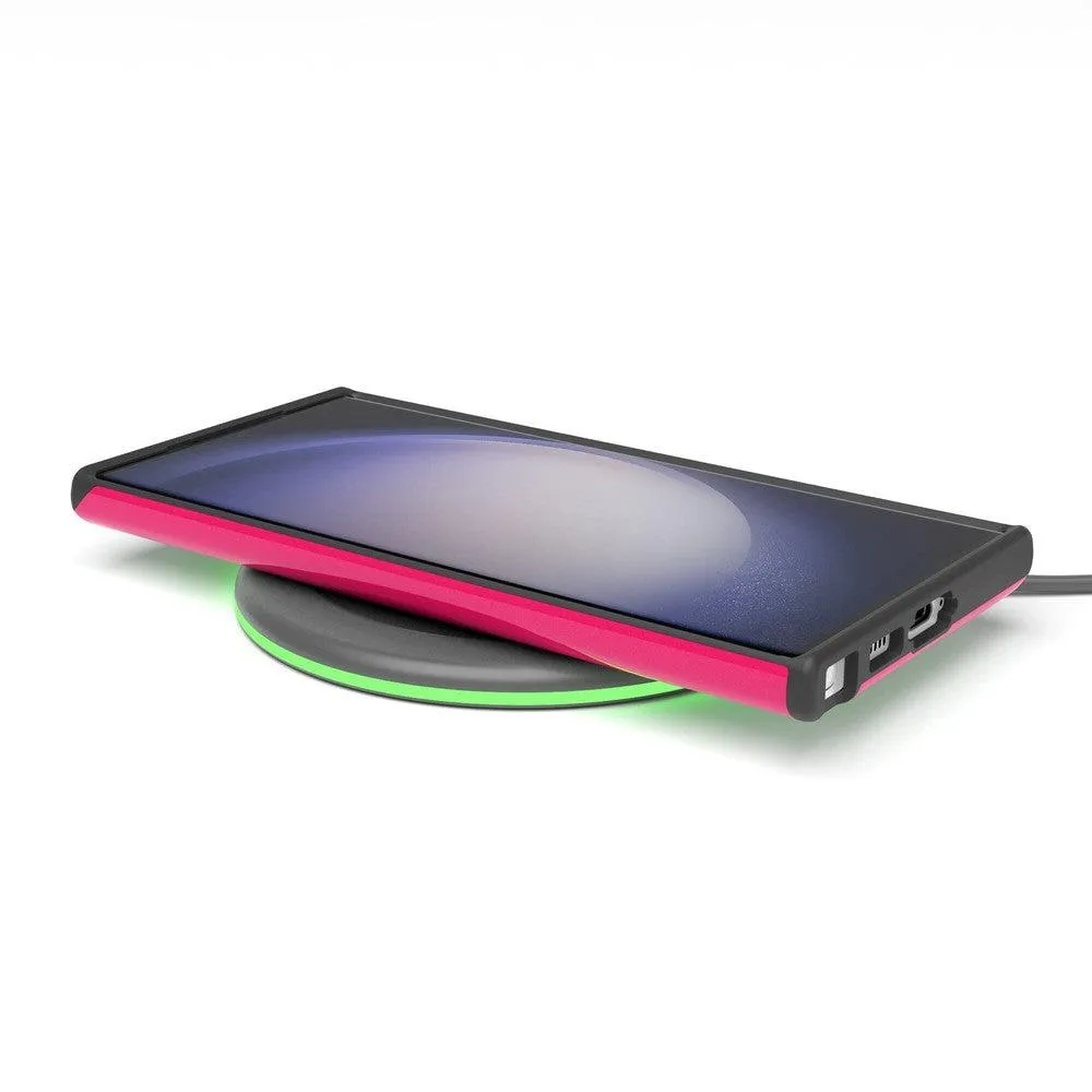 Trendy 2025 Think Pink | Solid Neon Pink Samsung Case  Going Fast!