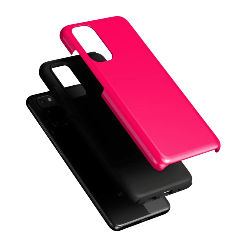 Trendy 2025 Think Pink | Solid Neon Pink Samsung Case  Going Fast!