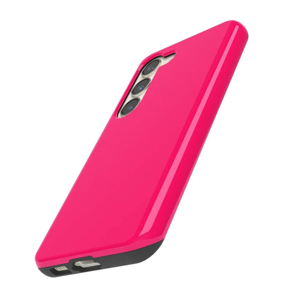 Trendy 2025 Think Pink | Solid Neon Pink Samsung Case  Going Fast!
