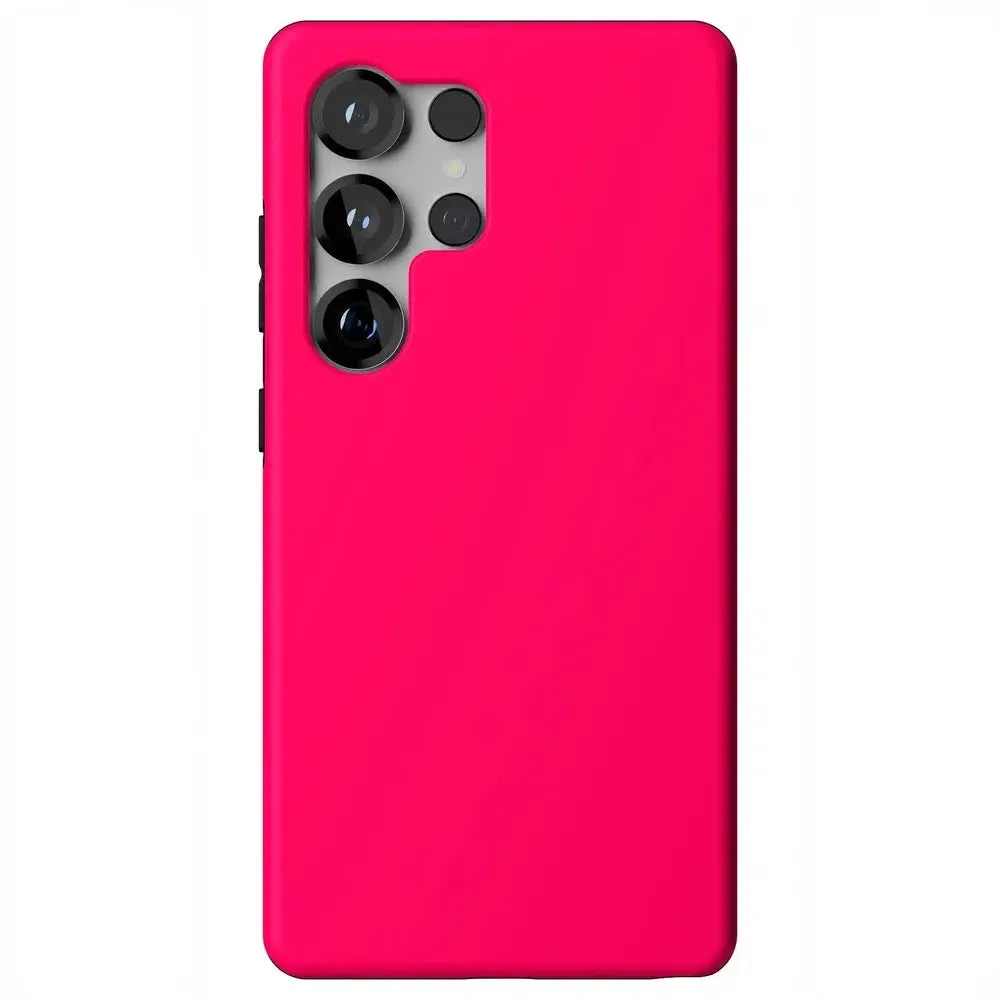 Trendy 2025 Think Pink | Solid Neon Pink Samsung Case  Going Fast!
