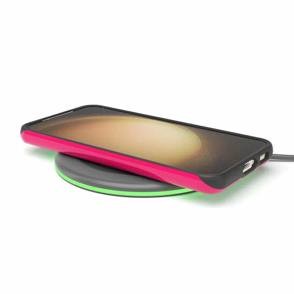 Trendy 2025 Think Pink | Solid Neon Pink Samsung Case  Going Fast!