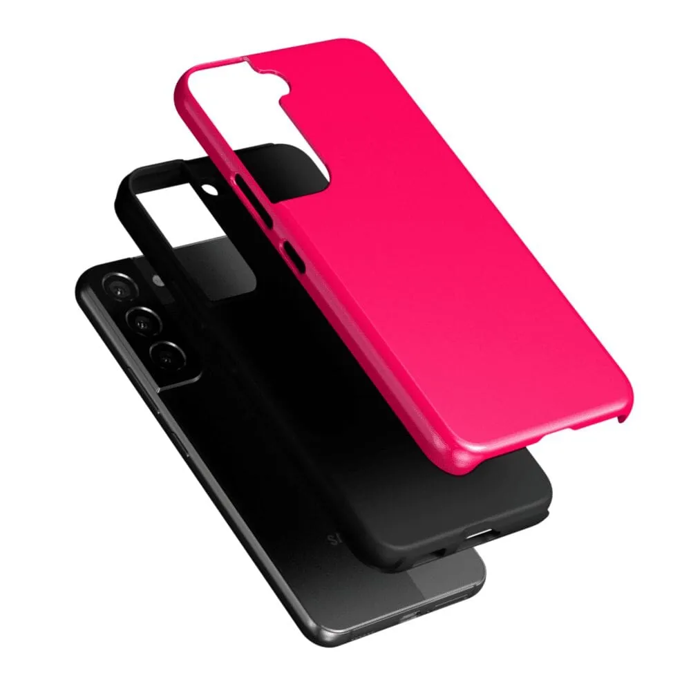 Trendy 2025 Think Pink | Solid Neon Pink Samsung Case  Going Fast!