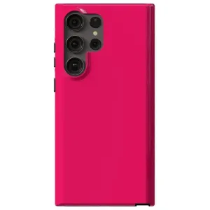 Trendy 2025 Think Pink | Solid Neon Pink Samsung Case  Going Fast!