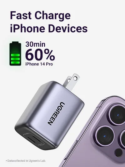 Trendy 2025 UGREEN Nexode 45W USB C GaN iphone Charger-2 Ports Wall Charger  Today Only!