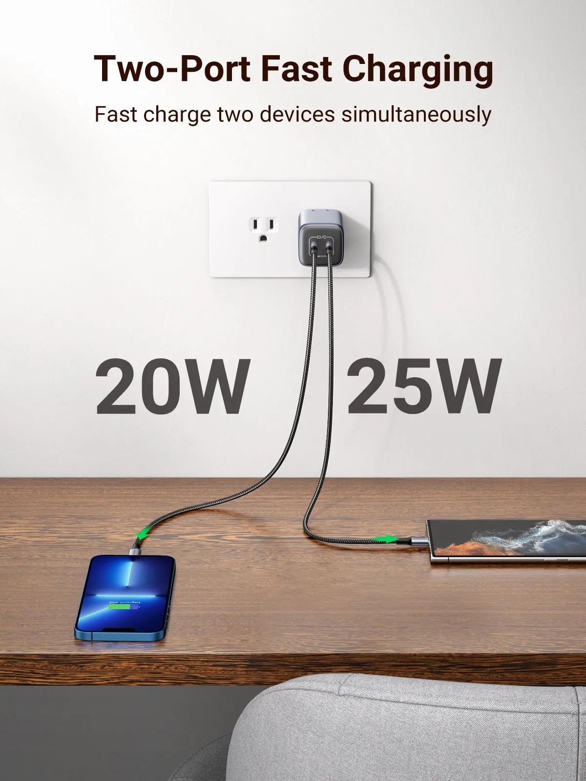 Trendy 2025 UGREEN Nexode 45W USB C GaN iphone Charger-2 Ports Wall Charger  Today Only!