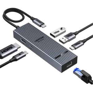 Trendy 2025 UGREEN Revodok 6-IN-1 USB-C Hub Ethernet, 4K@60Hz HDMI Display  Limited Release!