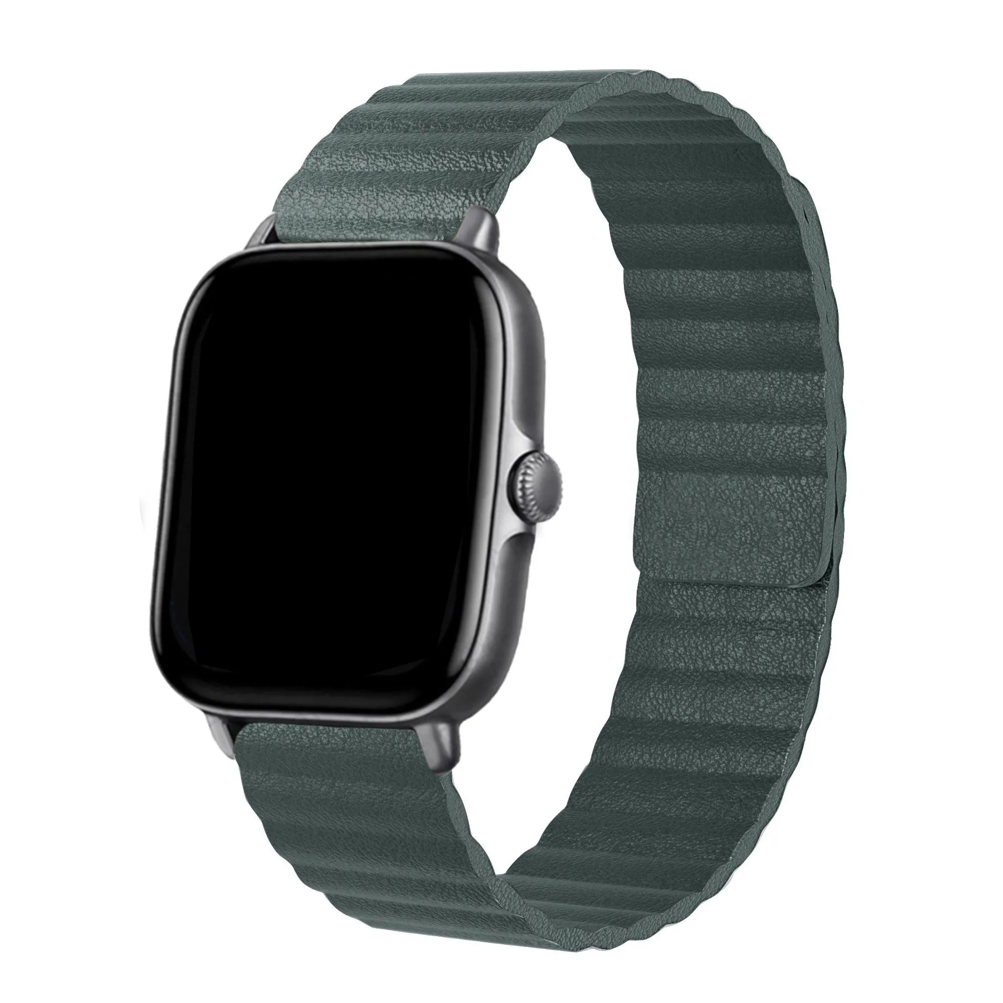Trendy 2025 Xiaomi Amazfit GTS Leather Loop Strap (Pine Green)  Dont Miss Out!