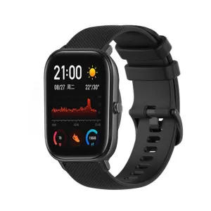 Trendy 2025 Xiaomi Amazfit GTS Premium Silicone Strap (Black)  Limited Availability!