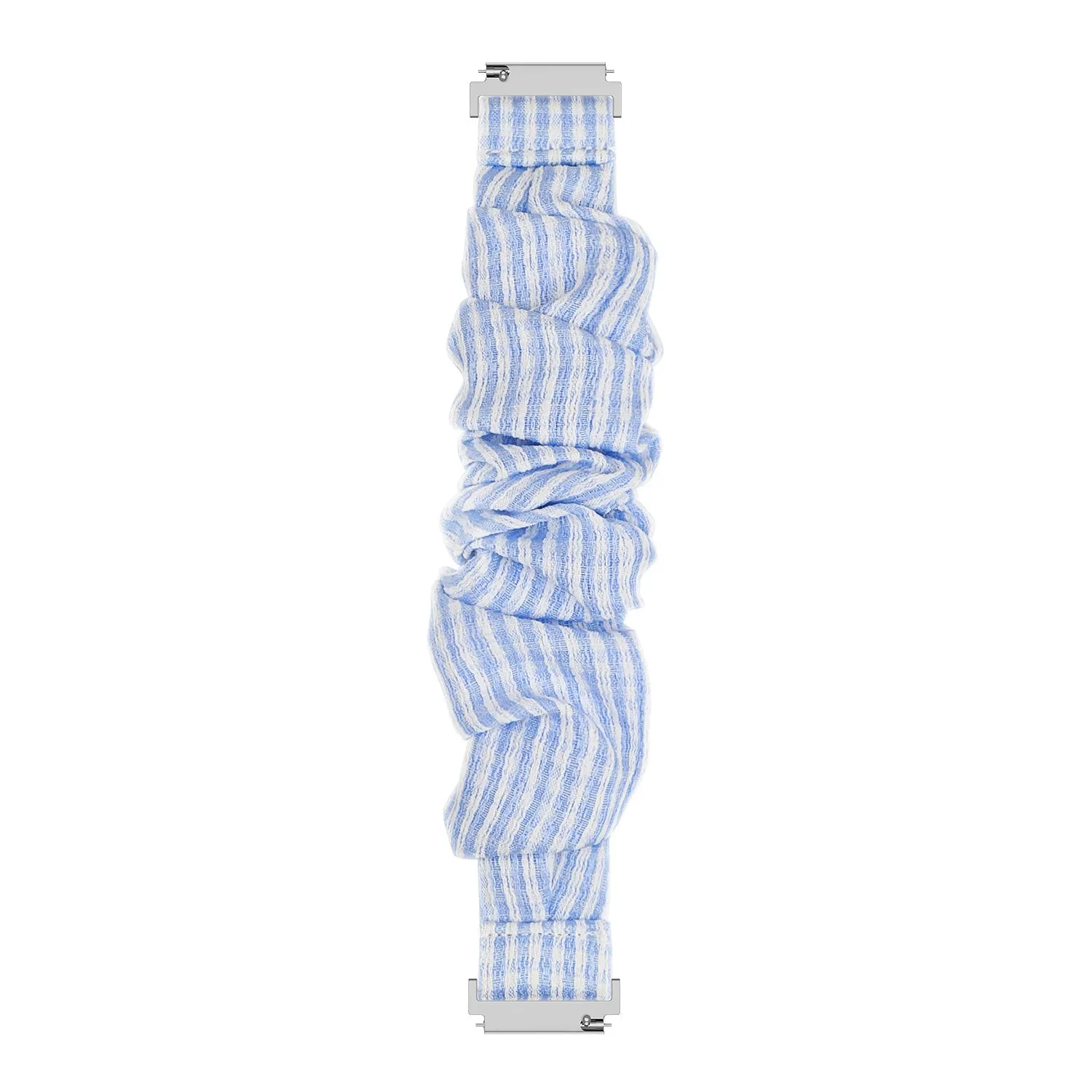 Trendy 2025 Xiaomi Amazfit GTS Scrunchie Strap (Striped Blue)  Limited Release!