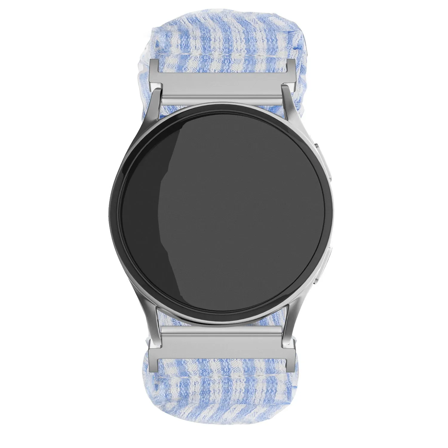 Trendy 2025 Xiaomi Amazfit GTS Scrunchie Strap (Striped Blue)  Limited Release!