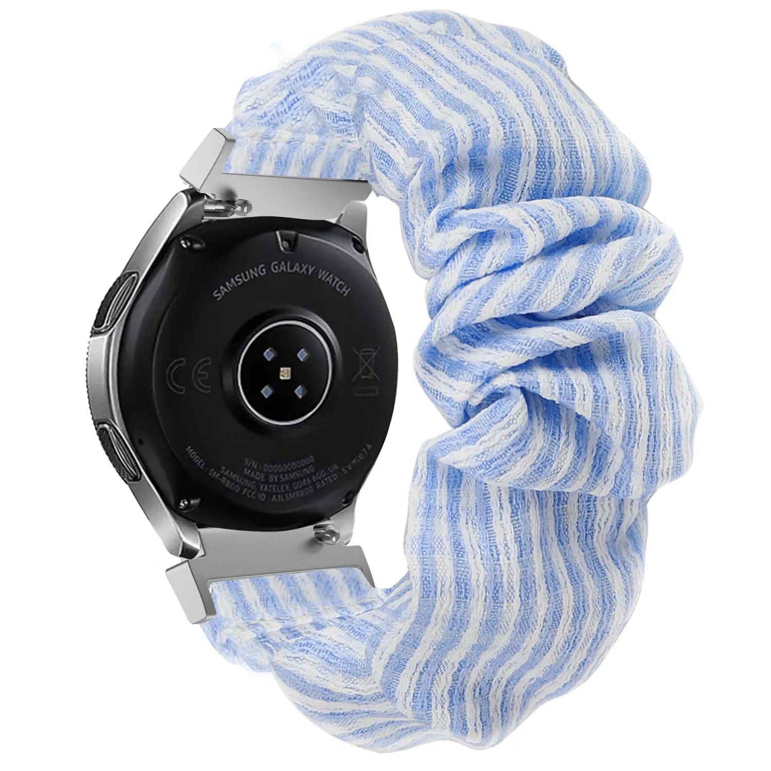 Trendy 2025 Xiaomi Amazfit GTS Scrunchie Strap (Striped Blue)  Limited Release!