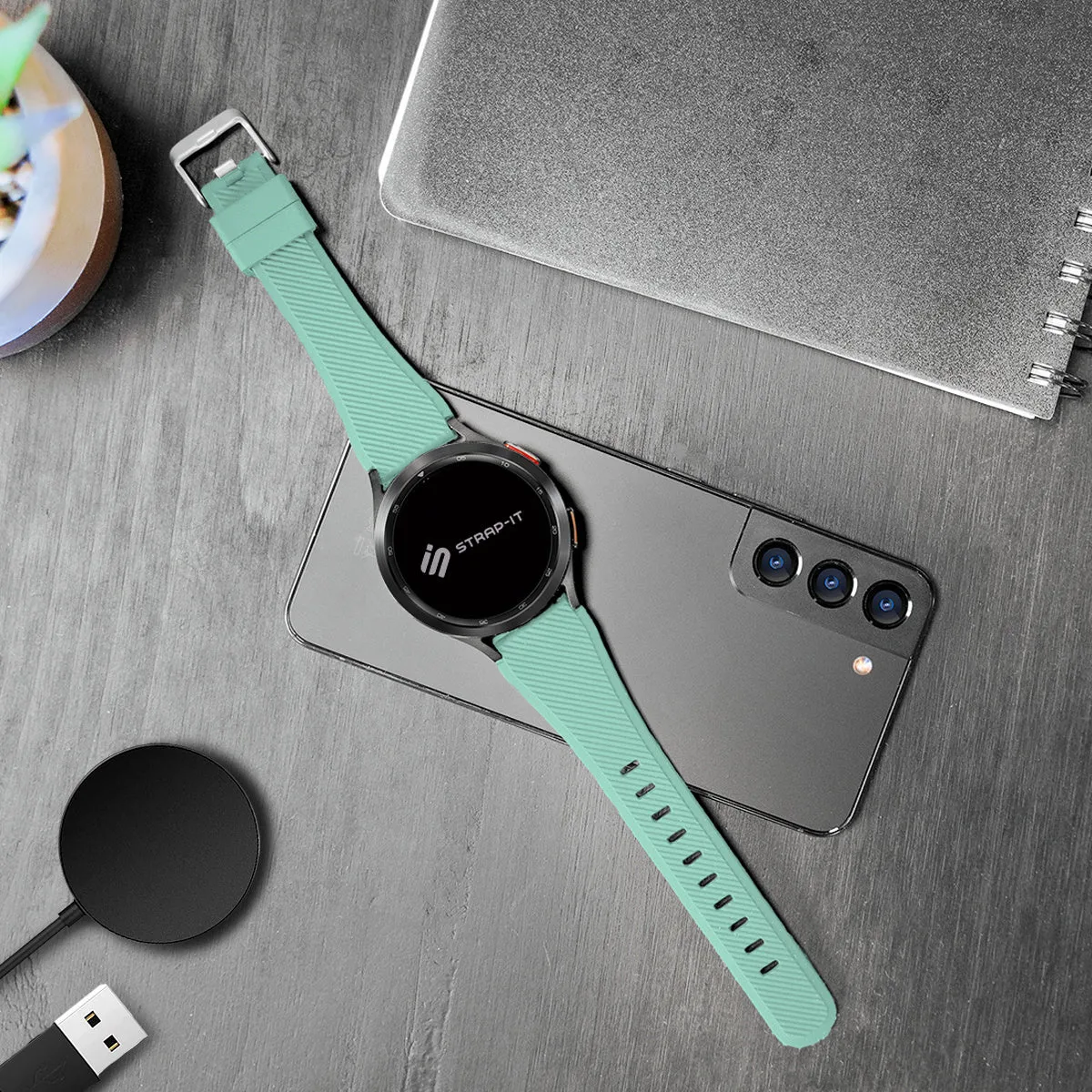 Trendy 2025 Xiaomi Amazfit GTS Silicone Strap (Aqua)  Last Few Pieces!
