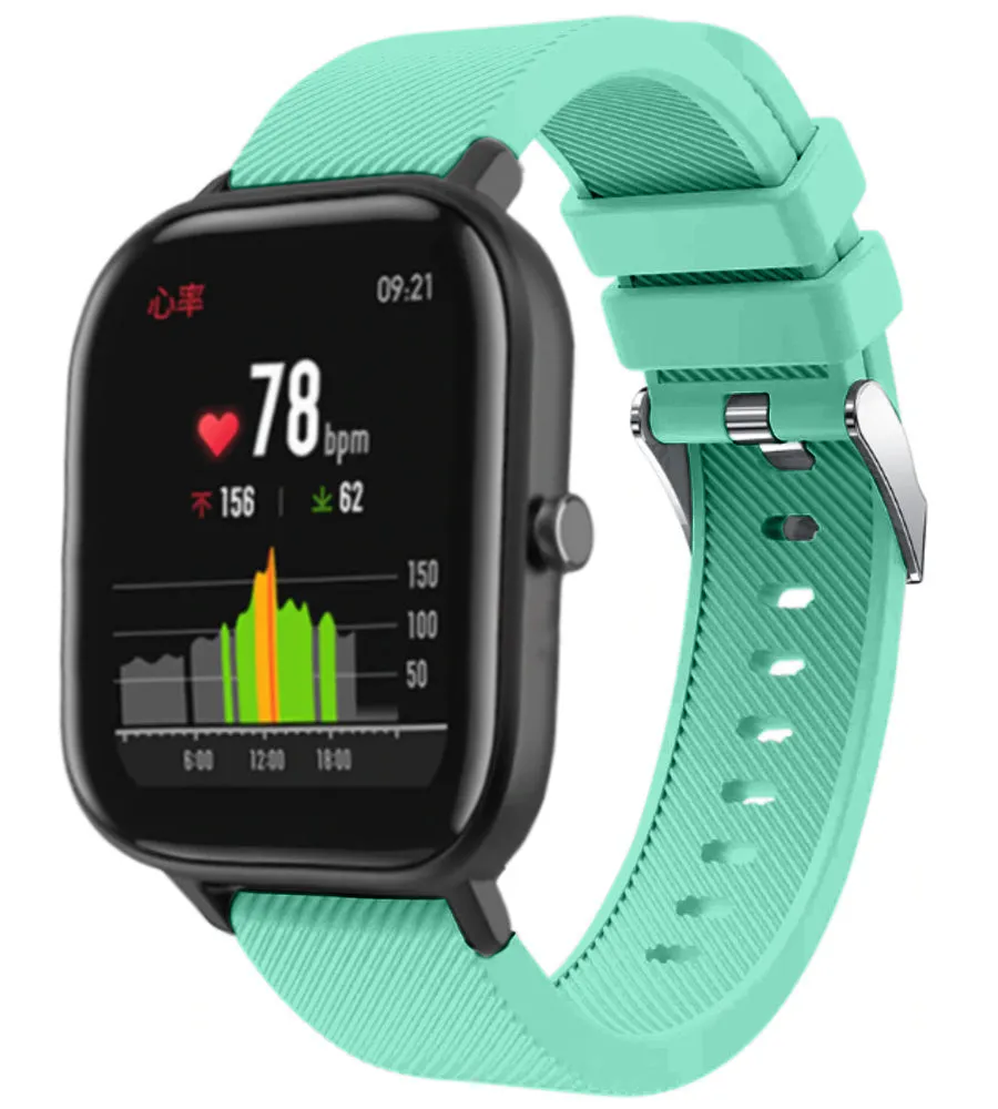 Trendy 2025 Xiaomi Amazfit GTS Silicone Strap (Aqua)  Last Few Pieces!