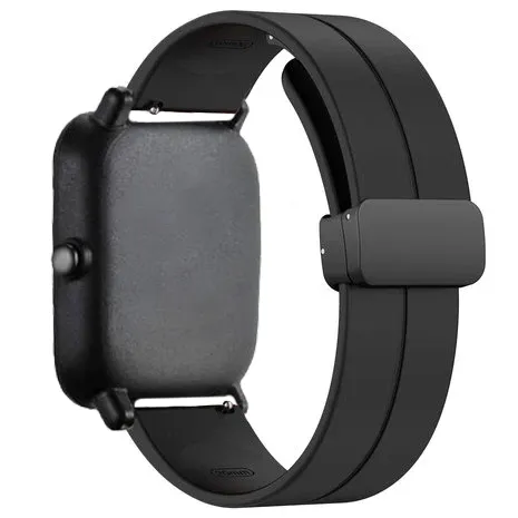 Trendy 2025 Xiaomi Amazfit GTS Silicone Strap D-Buckle (Black)  Going Fast!
