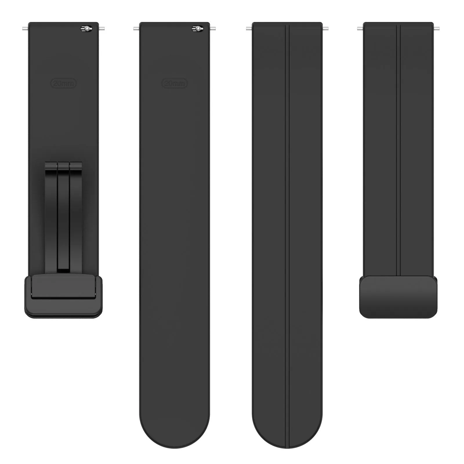 Trendy 2025 Xiaomi Amazfit GTS Silicone Strap D-Buckle (Black)  Going Fast!