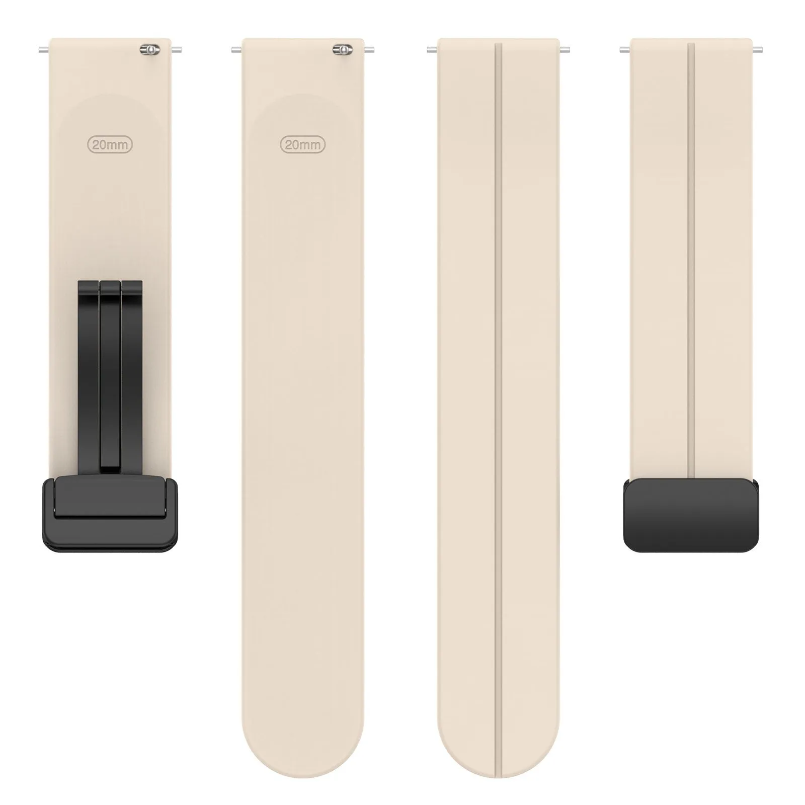 Trendy 2025 Xiaomi Amazfit GTS Silicone Strap D-Buckle (Starlight)  Limited Availability!