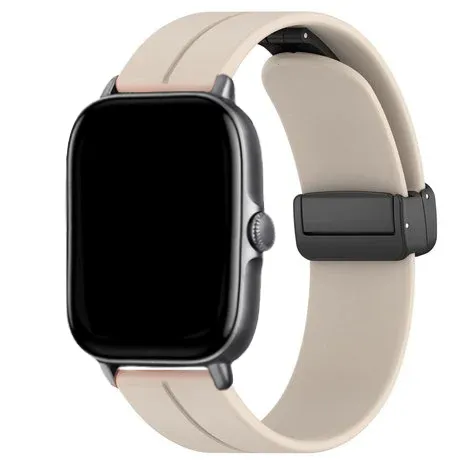 Trendy 2025 Xiaomi Amazfit GTS Silicone Strap D-Buckle (Starlight)  Limited Availability!